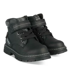 Bottines Montagne NOIR Garçon Motif Carreaux Scratch