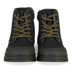 Bottines Montagne NOIR Garçon Motif Uni Lacets