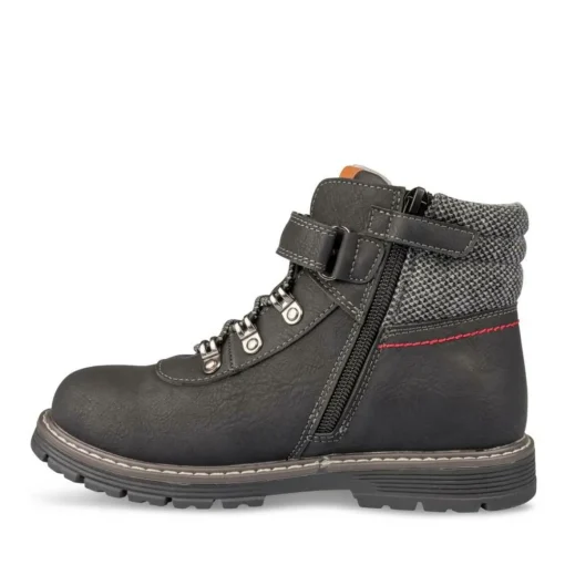 Bottines Montagne NOIR Garçon Motif Uni Scratch