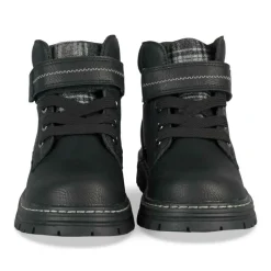 Bottines Montagne NOIR Garçon Motif Carreaux Scratch