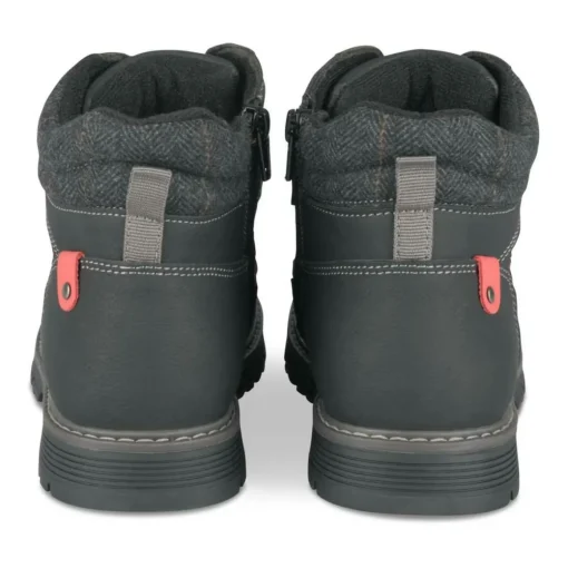 Bottines Montagne NOIR Garçon Motif Uni Lacets