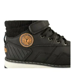 Bottines Montagne NOIR Garçon Motif Uni Lacets