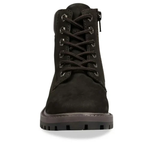 Bottines Montagne NOIR Garçon CUIR Motif Uni Lacets