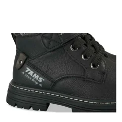 Bottines Montagne NOIR Garçon Motif Carreaux Scratch