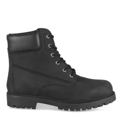Bottines Montagne NOIR Homme CUIR Motif Uni Lacets
