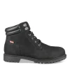 Bottines Montagne NOIR Homme CUIR Motif Uni Lacets