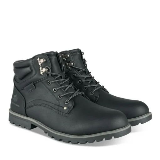 Bottines Montagne NOIR Homme Motif Uni Lacets