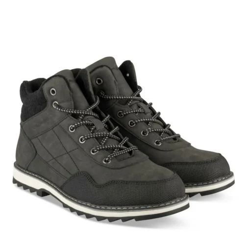 Bottines Montagne NOIR Homme Motif Uni Lacets