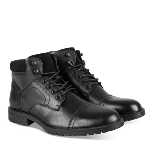 Bottines Montagne NOIR Homme Motif Uni Lacets