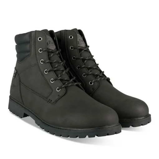 Bottines Montagne NOIR Homme Motif Uni Lacets