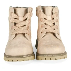 Bottines Montagne ROSE Fille Motif Iridescent Lacets