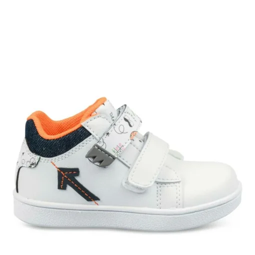 Bottines Montante BLANC Garçon Scratch