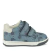 Bottines Montante BLEU Garçon Motif Animal Scratch