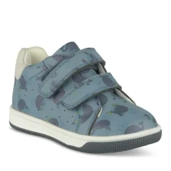 Bottines Montante BLEU Garçon Motif Animal Scratch