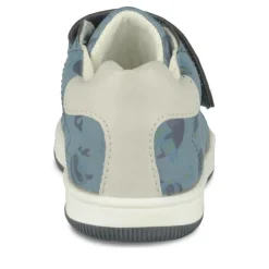 Bottines Montante BLEU Garçon Motif Animal Scratch