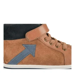 Bottines Montante COGNAC Garçon CUIR Motif Uni Scratch