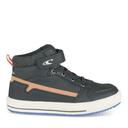 Bottines Montante MARINE Garçon Motif Uni Scratch