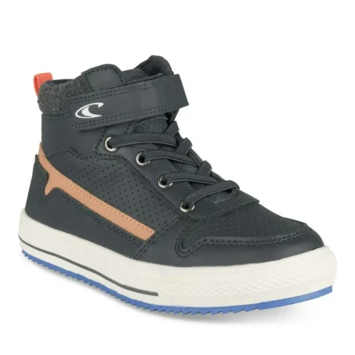 Bottines Montante MARINE Garçon Motif Uni Scratch