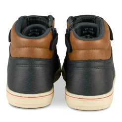 Bottines Montante MARINE Garçon Motif Uni Scratch