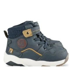 Bottines Montante MARINE Garçon Motif Fausse Fourrure Lacets