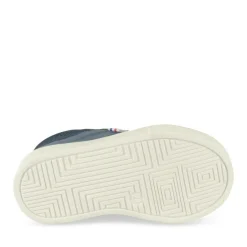 Bottines Montante MARINE Garçon Motif Rayures Lacets