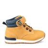 Bottines Montante MARRON Garçon Motif Uni Scratch