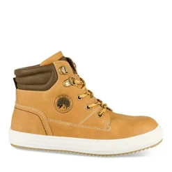 Bottines Montante MARRON Garçon Motif Uni Scratch