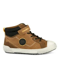 Bottines Montante MARRON Garçon Motif Uni Scratch