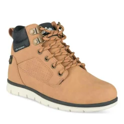 Bottines Montante MARRON Garçon Motif Uni Lacets