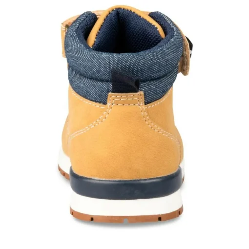 Bottines Montante MARRON Garçon Motif Uni Scratch