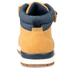 Bottines Montante MARRON Garçon Motif Uni Scratch