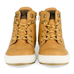 Bottines Montante MARRON Garçon Motif Uni Scratch