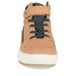 Bottines Montante MARRON Garçon Motif Uni A Enfiler