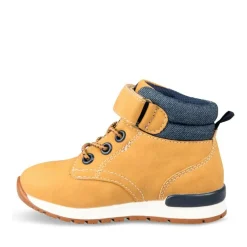 Bottines Montante MARRON Garçon Motif Uni Scratch