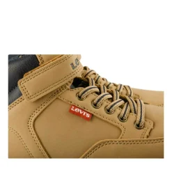 Bottines Montante MARRON Garçon Motif Uni Scratch