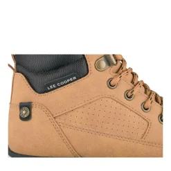 Bottines Montante MARRON Garçon Motif Uni Lacets