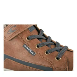 Bottines Montante MARRON Garçon Motif Uni Scratch