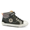 Bottines Montante NOIR Garçon Motif Uni Scratch