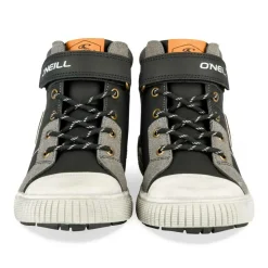 Bottines Montante NOIR Garçon Motif Uni Scratch