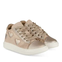 Bottines Montante ROSE Fille CUIR Motif Animal Lacets