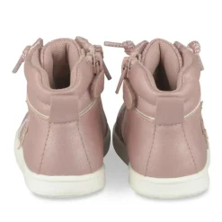 Bottines Montante ROSE Fille Motif Etoiles Elastique