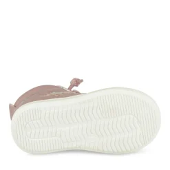 Bottines Montante ROSE Fille Motif Etoiles Elastique
