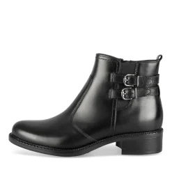 Bottines NOIR Femme CUIR Motif Uni Fermeture éclair
