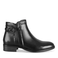 Bottines NOIR Femme CUIR Motif Uni Fermeture éclair