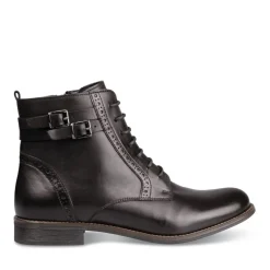 Bottines NOIR Femme CUIR Fermeture éclair