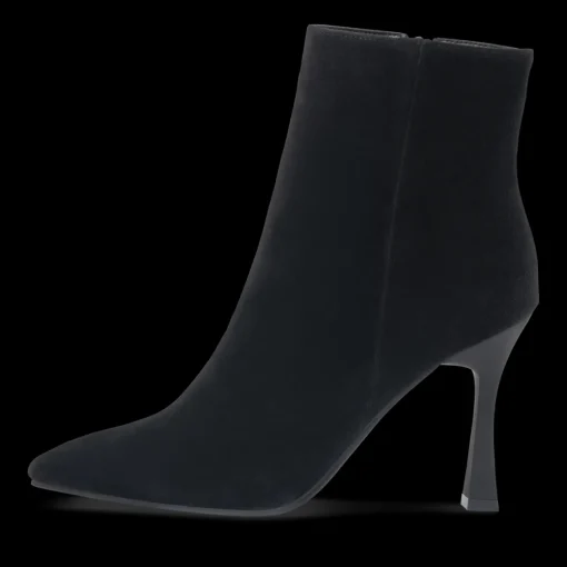 Bottines NOIR Femme CUIR Motif Uni Fermeture éclair
