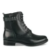 Bottines NOIR Femme CUIR Motif Uni Fermeture éclair