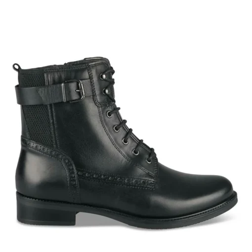 Bottines NOIR Femme CUIR Motif Uni Fermeture éclair