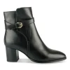 Bottines NOIR Femme CUIR Motif Uni Fermeture éclair