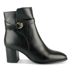 Bottines NOIR Femme CUIR Motif Uni Fermeture éclair